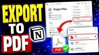 How To Export Notion Page To PDF(2026 Step-by-Step  Guide)