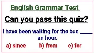 English Grammar Test 📝✍️Can you pass this English test 100%?