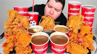Jollibee Chicken & Noodles • MUKBANG