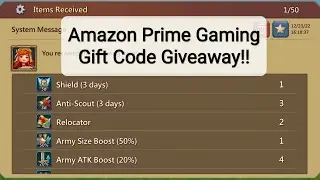 Lords Mobile - Amazon Prime Gaming Gift Code #2 Giveaway!!