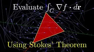 Video 16.8.2: Using Stokes' Theorem to Evaluate a Line Integral