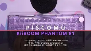 Epomaker KiiBOOM PHANTOM 81 키보드 타이핑(Keyboard Typing)