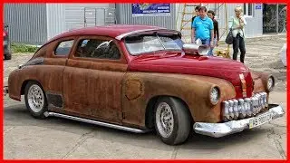 Legendary Soviet car GAZ-M20 Pobeda. Unique retro soviet car