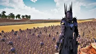 DARK LORD SAURON vs HUMAN ARMY - Ultimate Epic Battle Simulator 2