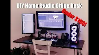 How to Make an Office Desk on a Budget - DIY Less than $100 Dollars!