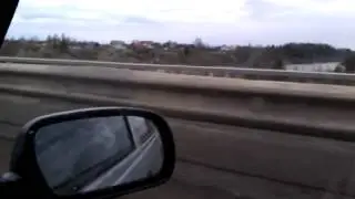 трасса Шарья-Пыщуг, вид на реку Ветлуга. 27 апреля 2013 года
