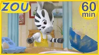 Zou in English 🍳 ZOU HELPS AT HOME 🚿 60 min COMPILATION | Cartoons
