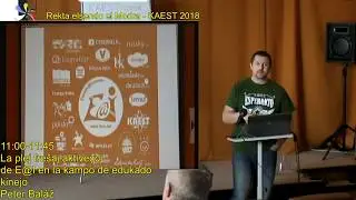KAEST - Modra - Slovakio 2018 - elsendoj en Esperanto - preleganto  Peter Baláž