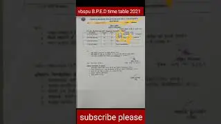 vbspu results /vbspu b.ped result 2021/vbspu time table 2021/vbspu time table 2021