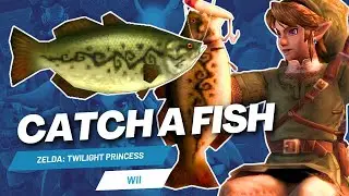 Zelda Twilight Princess | How To Catch A Fish On Wii 🐟 🎣 WiiMote Fishing Tutorial