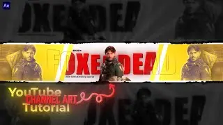 How to make YouTube Channel Art in After Effects | Full Tutorial