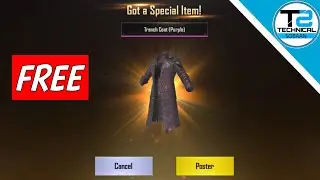 GET PURPLE TRENCH COAT FOR FREE IN PUBG MOBILE 0.7.5