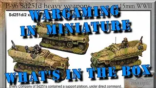Wargaming in Miniature ☺ What's in the Box ☺ Forged in Battle 15mm WW2 SdKfz 251 Heavy Weapons