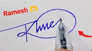 Ramesh Signature By A1 Writer