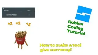 How to make a tool give any currency in roblox studio!