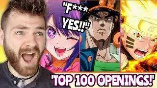BEST RANKING YET!!! | TOP 100 MOST *PLAYED* ANIME OPENINGS! | FIRST TIME REACTION!