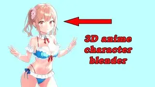 blender anime modelling overview: beach