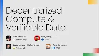 Decentralized Compute & Verifiable Data