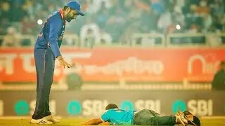 Fan touching feet of Rohit Sharma | 1st T20 2021| #indvsnz