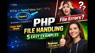 PHP File Handling Tutorial: fopen(), fread(), fwrite() + 5 Real Examples