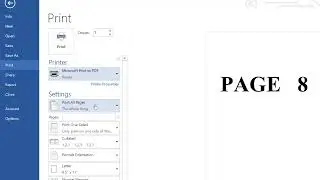 How to print specific selected pages of a document