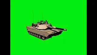 Green Screen Animation - 3D Tank 