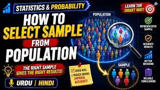 How to Select Sample from Population-STA301 Lecture 11 in Urdu/Hindi (Unofficial)