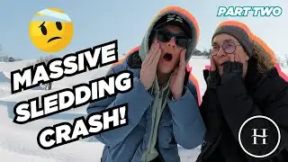 MASSIVE SLEDDING CRASH 🤕 KAMK.GG GOES HOTELLI VUOKATTI