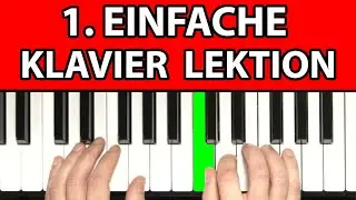 Learn to play the piano - EASY - 1st piano lesson for beginners