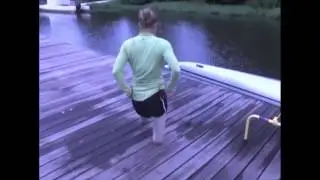DAK amputee girl walking on stumps