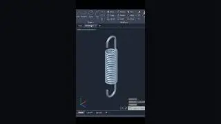 Helical Spring in AutoCAD 3D 