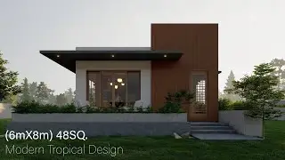 Stunning Modern Tropical 1 Bedroom House Tour | 48sq.meter Living Space!