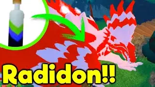 Using a Potion on My New RADIDON!! - Dragon Adventures Roblox