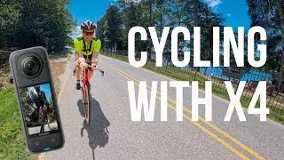 Took the Insta360 X4 cycling!