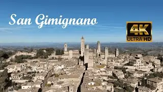 San Gimignano Tuscany Italy , Drone Mavic 3 , 4K Cinematic