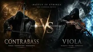 Viola vs Contrabass | 1 hour Powerfull Orchestral Synthwave Soundtrack 🎻🖤
