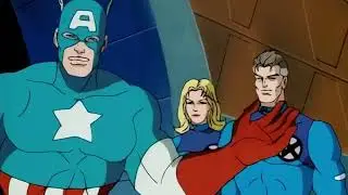 Avengers, X man and Fantastic Four vs Lizard (Spiderman: The Animated Series)