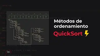 Métodos de ordenamiento - algoritmo Quick Sort | pt.1