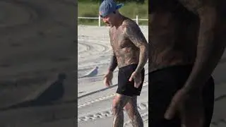 Body art at beach near 