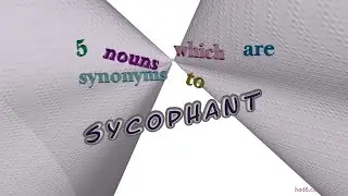 sycophant - 6 nouns which are synonyms to sycophant (sentence examples)