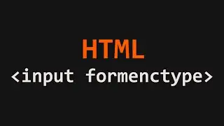 input formenctype Tag HTML