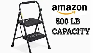 HOW TO USE THE BEST 2-STEP LADDER WITH 500LB CAPACITY | AMAZON FINDS!! 🪜