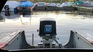 Ветерок 12Р на холостых после выхода на воду
