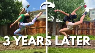 I RECREATED GYMNASTICS TRICKS I DID 3 YEARS AGO...