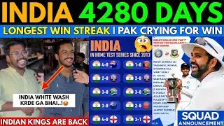 IND 🇮🇳Squad vs BAN Test | India 4280 Days Longest Win Streak😱| Ranked No.1 in WTC2025