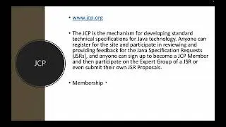 Java Language Part 2 - Java JCP , JSR