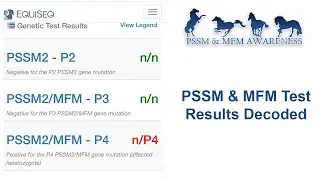 PSSM & MFM Test Results Decoded