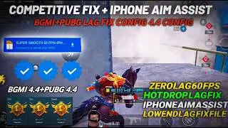 BGMI + PUBG Mobile 4.4 Smooth Config File 💥 | Lag Fix + 90 FPS + Extreme Graphics 💫 IPHONE FEEL FILE