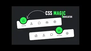 Live!!! How to make Magic Navigation Menu Indicator using HTML CSS & Javascript | Outer Effect Curve
