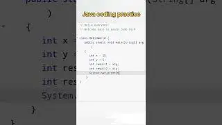 Java Coding Practice | Java programming practice